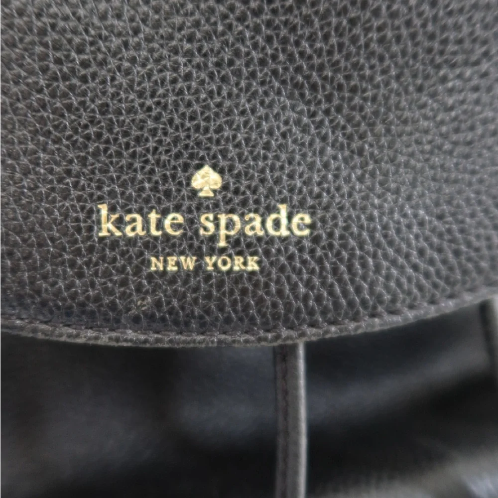 Kate Spade Black‎ Leather Backpack